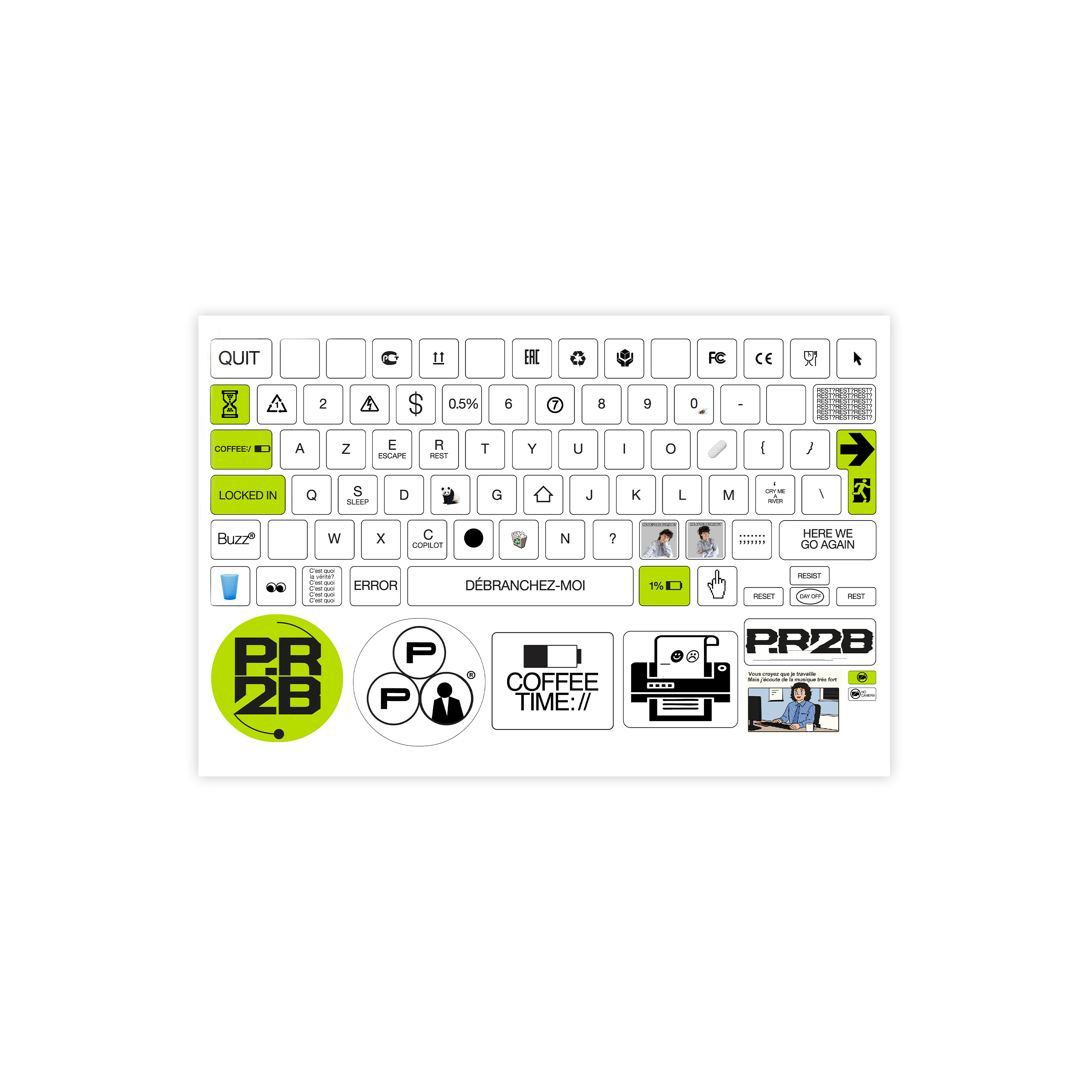 Presque Pack, Vinyle et CD exclusif du nouvel album Presque Punk de P.R2B, sortie le 5 décembre 2025