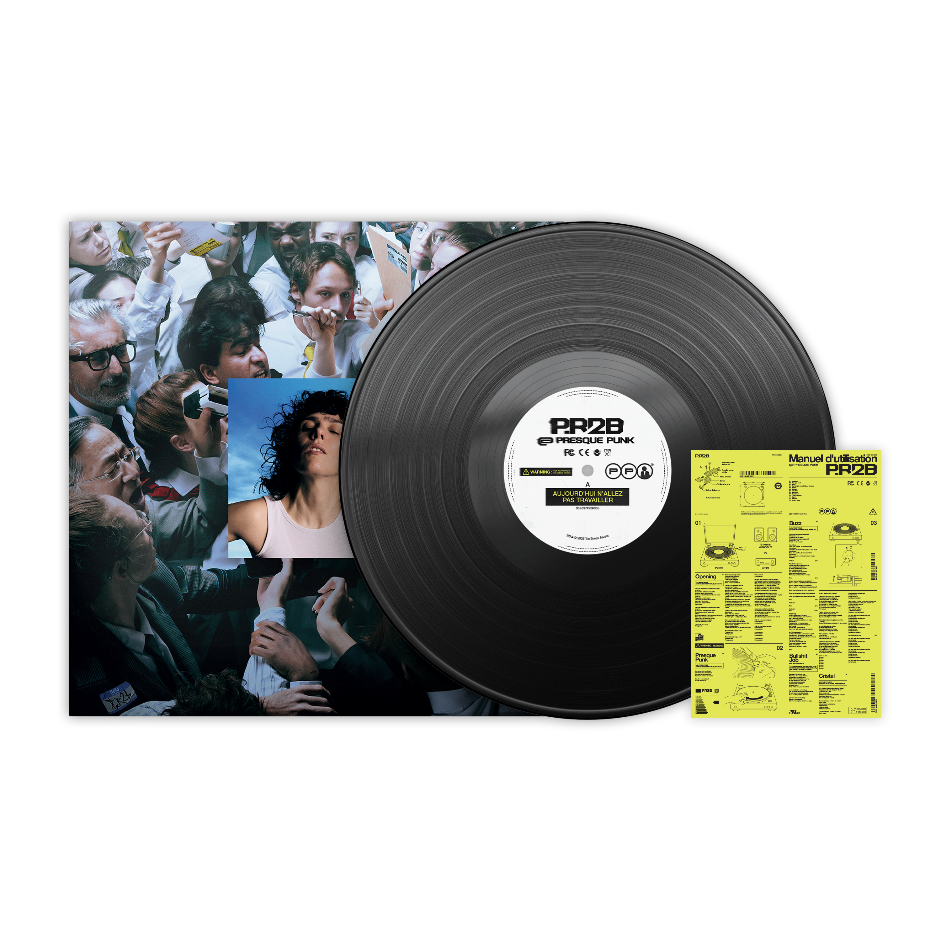 Presque Pack, Vinyle et CD exclusif du nouvel album Presque Punk de P.R2B, sortie le 5 décembre 2025